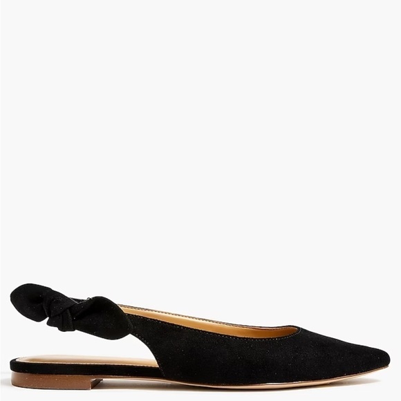 NEW J Crew Bow slingback flats BT266 - Picture 3 of 6